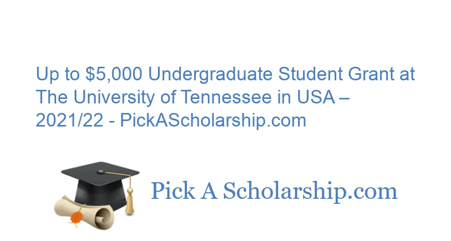 Up to $5,000 Undergraduate Student Grant at The University of Tennessee ...