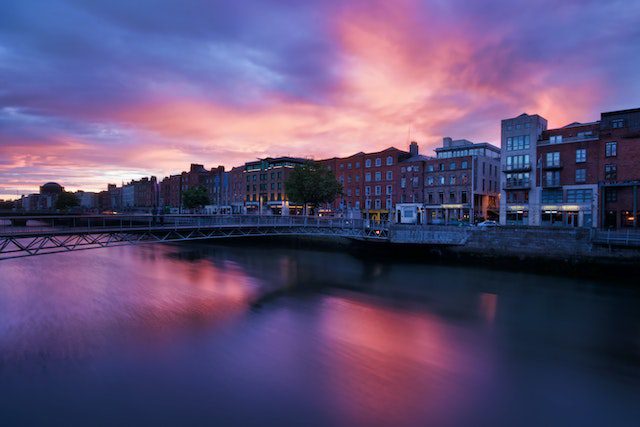 buildings with waterfront view