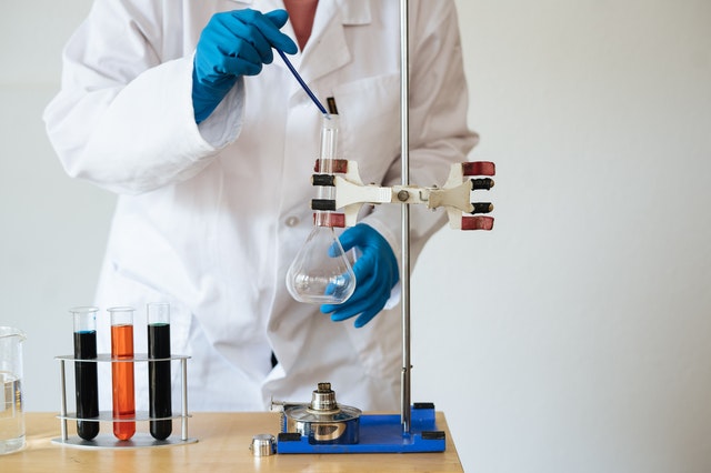 Laboratory Technician Conducting Chemical Test