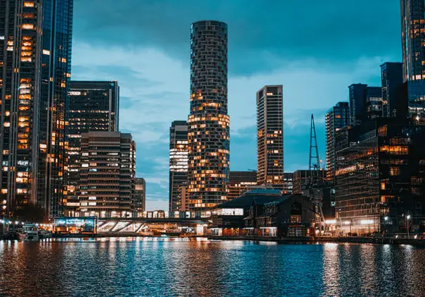 Pexels - City Skyline Across Body of Water during Night Time
