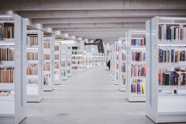 Inside of a library