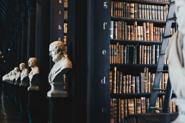 Legal statue and books