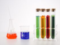 colour liquids in vials