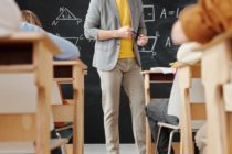 A teacher in a class