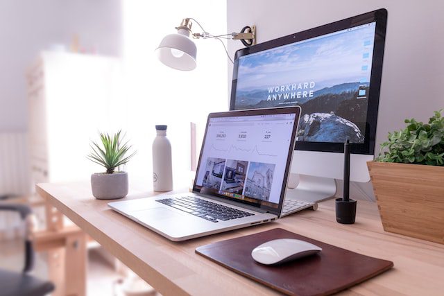 Unsplash - laptop on a desk