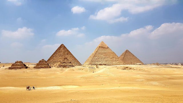 Unsplash - Pyramid Garden in Egypt