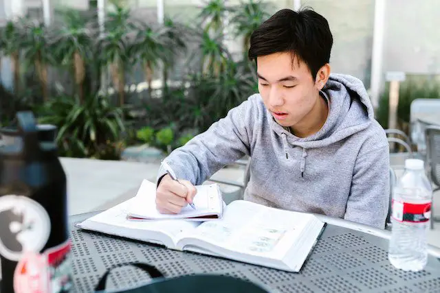 Student Reading A Laptop