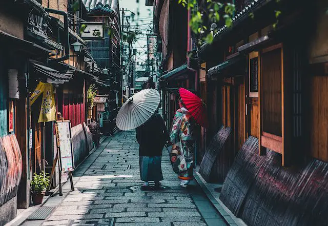 unplash-street in kyoto Japan