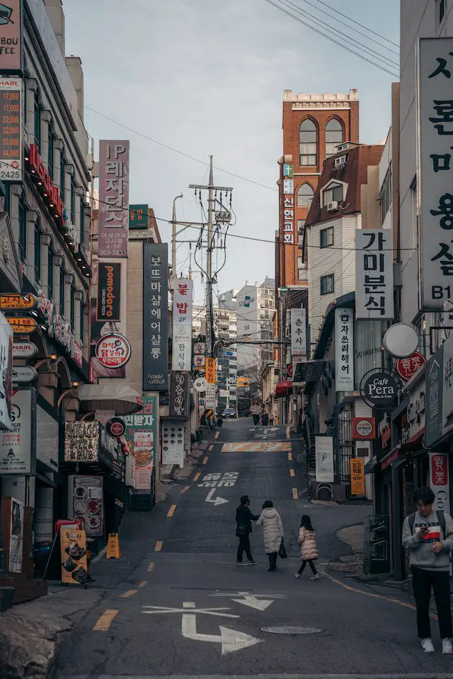 unplash-street in Seoul South Korea