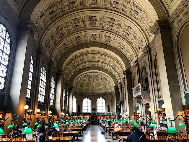 Unplash- Boston Public Library