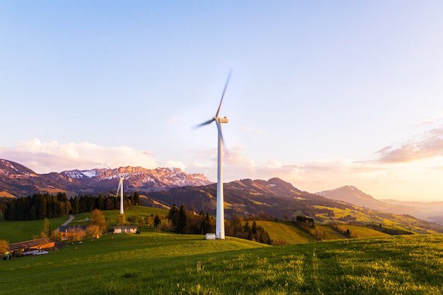 Alternative Energy Clouds Countryside