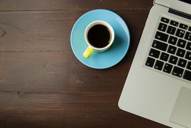 Pexels - White Ceramic Mug Filled With Coffee Beside the Laptop Computer