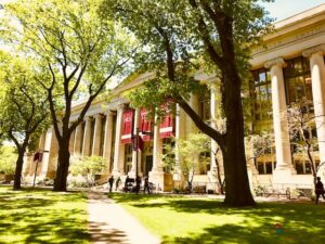 Photo of Hall at Harvard university