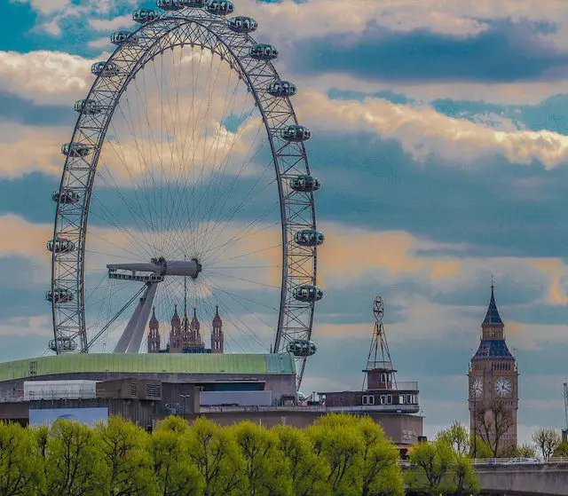 London Eye and Big Ben Tower Photo