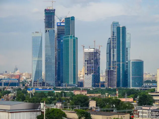Photograph of High-Rise Buildings with Glass Windows