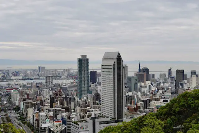 City Skyline Under White & Cloudy Sky