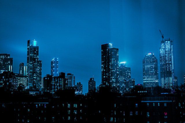 Pexels - City Skyline during Night Time