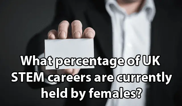 What percentage of UK STEM careers are currently held by females