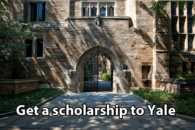get a scholarship to Yale