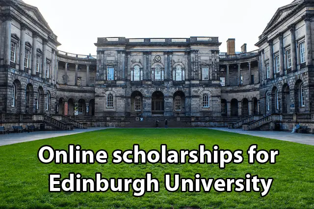 online scholarships for Edinburgh University