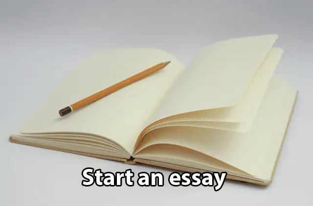 start an essay