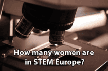 How many women are in STEM Europe?