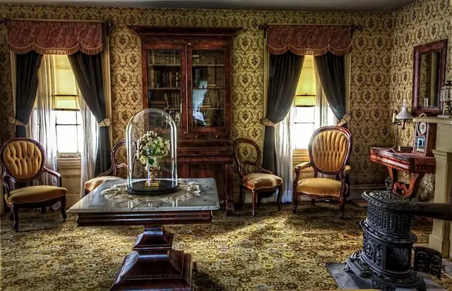 living room victorian historic