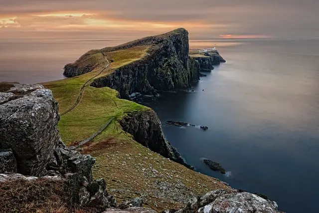 neist point sea coast horizon