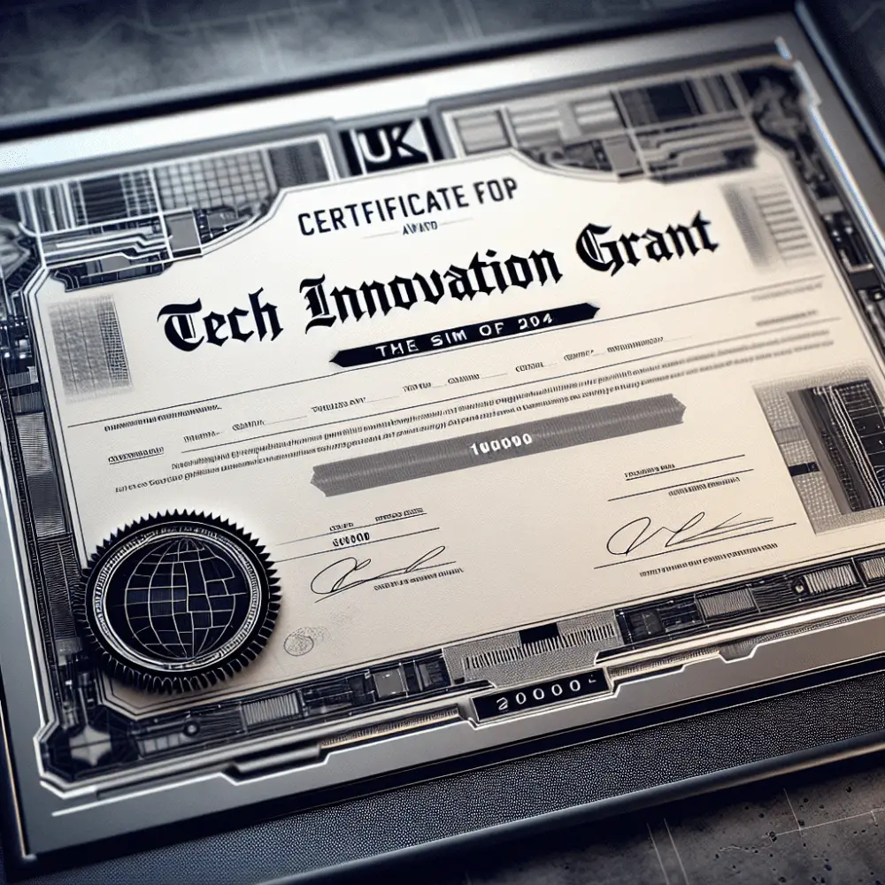 $10000 Tech Innovation Grant UK 2024