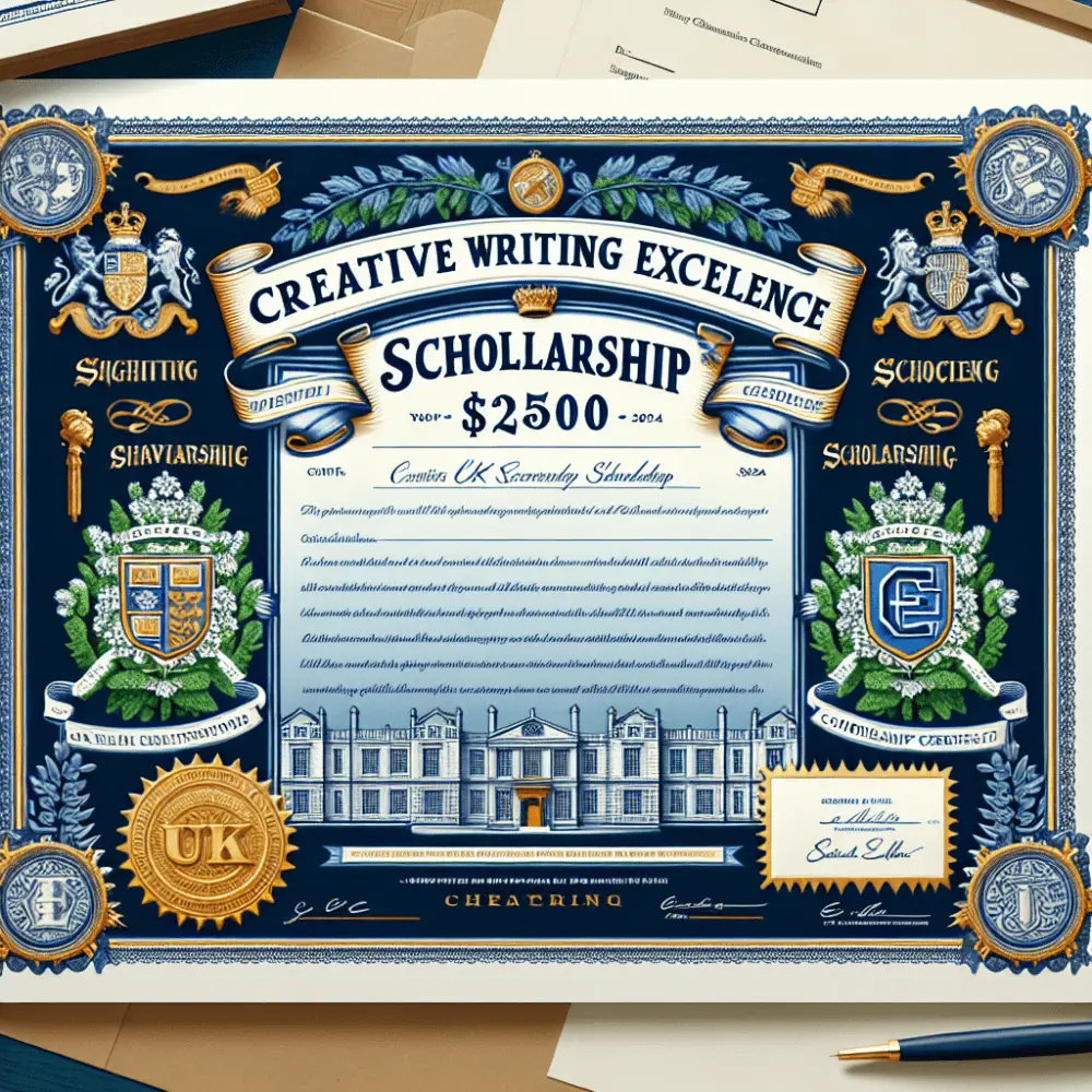 $2500 Creative Writing Excellence Scholarship for UK Students, 2024