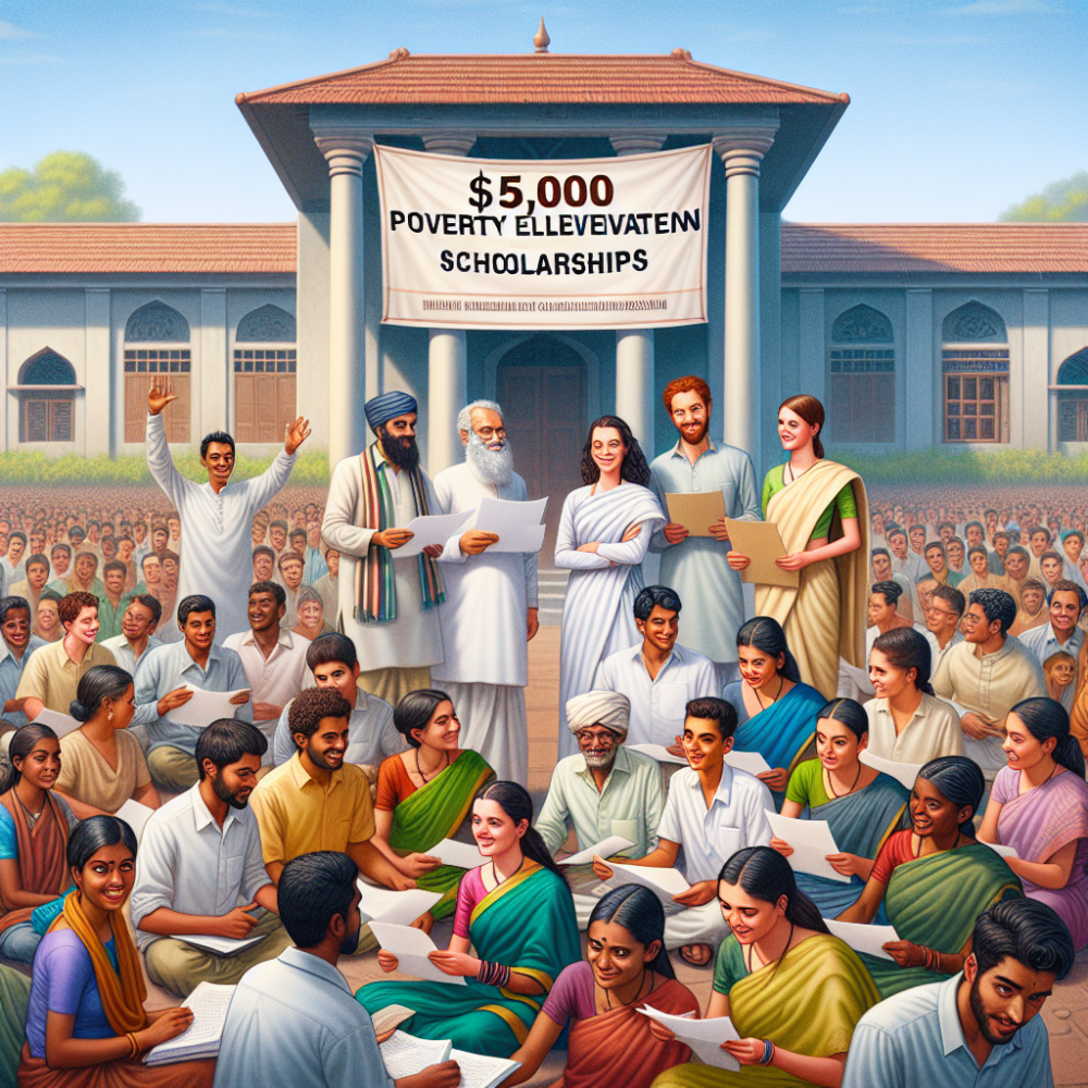 $5000 Poverty Alleviation Scholarships in India, 2024