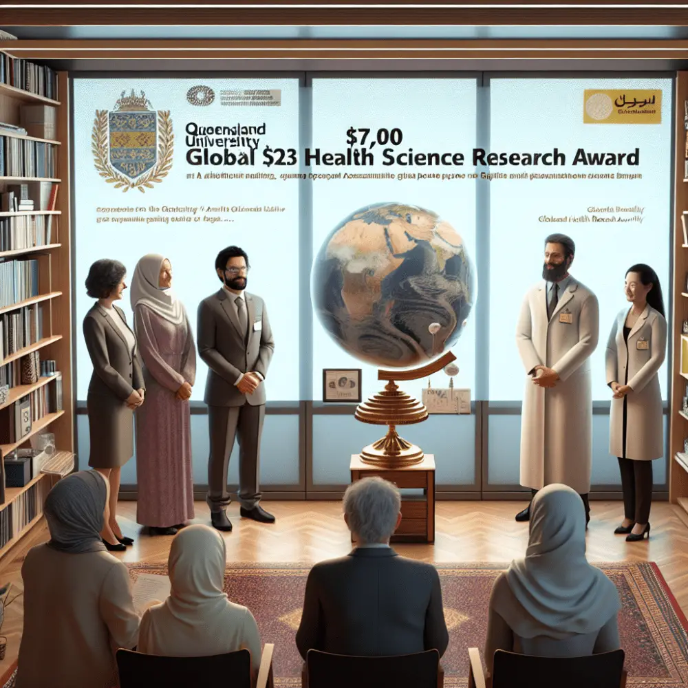 $7,000 Global Health Science Research Award at Queensland University in Australia, 2024
