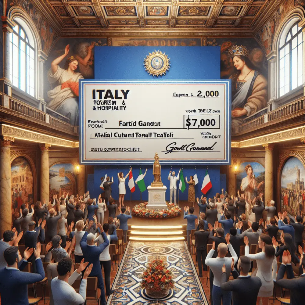 $7,000 Tourism and Hospitality Grant Italy, 2024