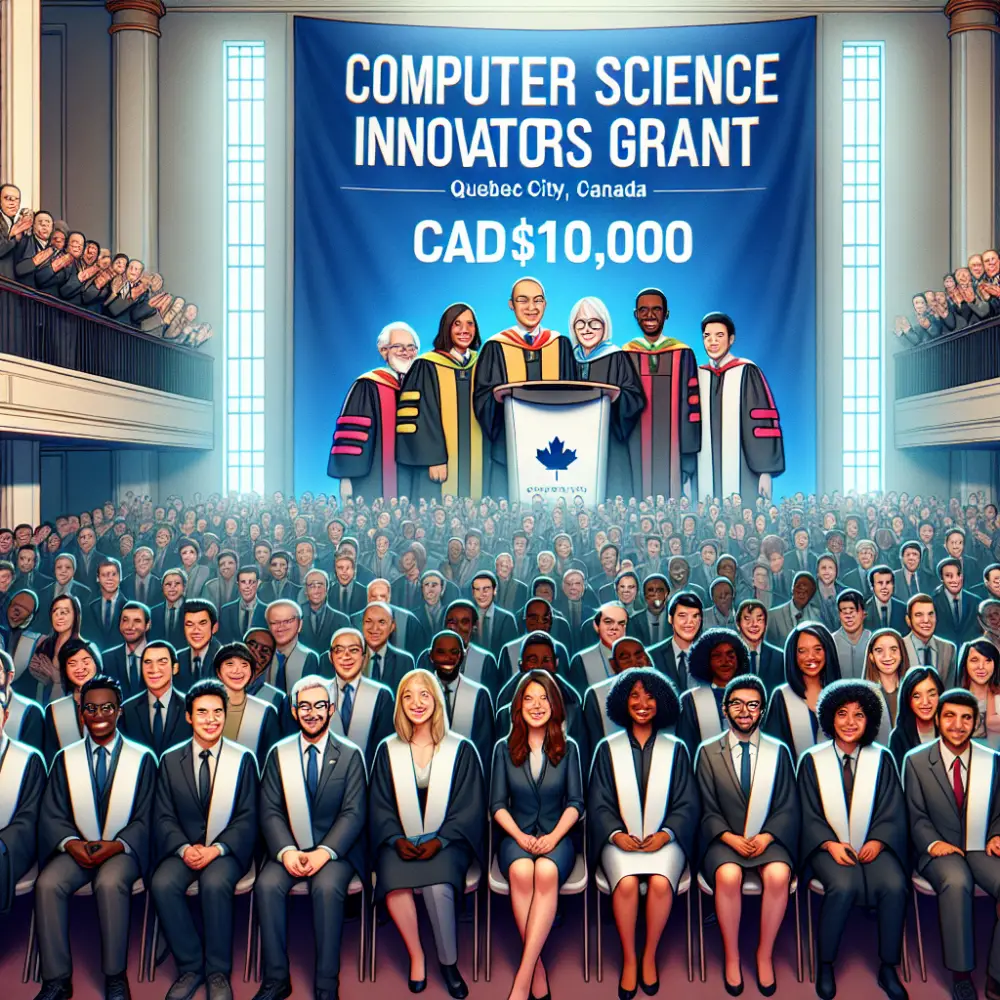 CAD$10,000 Computer Science Innovators Grant in Quebec City, Canada, 2024