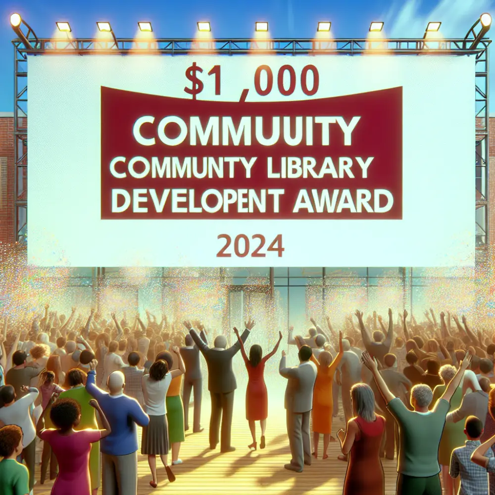 $1,000 Community Library Development Award in Canada, 2024