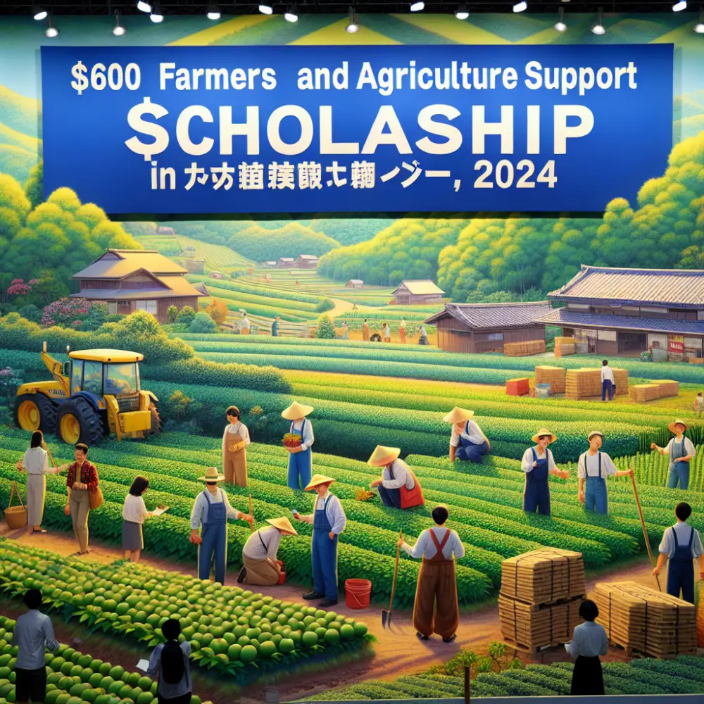 $600 Farmers and Agriculture Support Scholarship in Japan, 2024