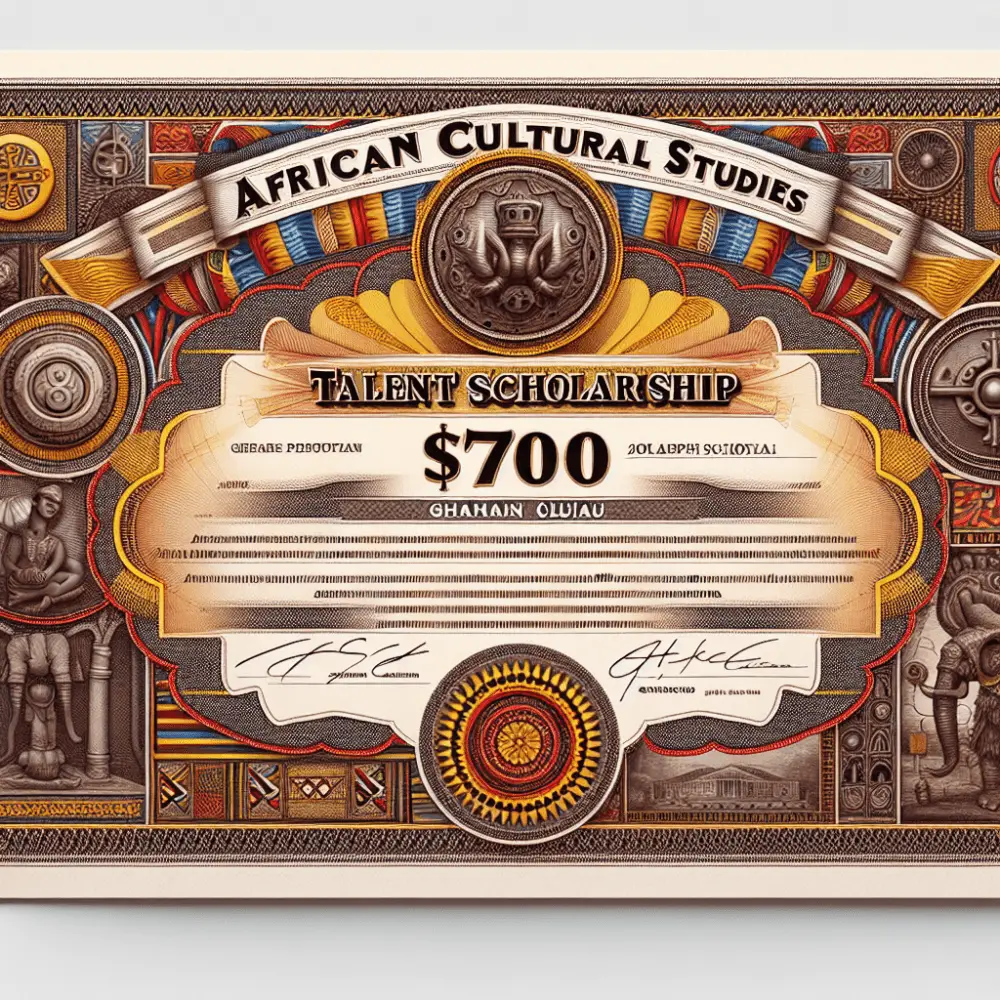 $700 African Cultural Studies Talent scholarship , Ghana ,20124