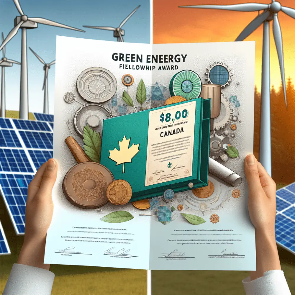 $8,000 Green Energy Fellowship, Canada, 2024