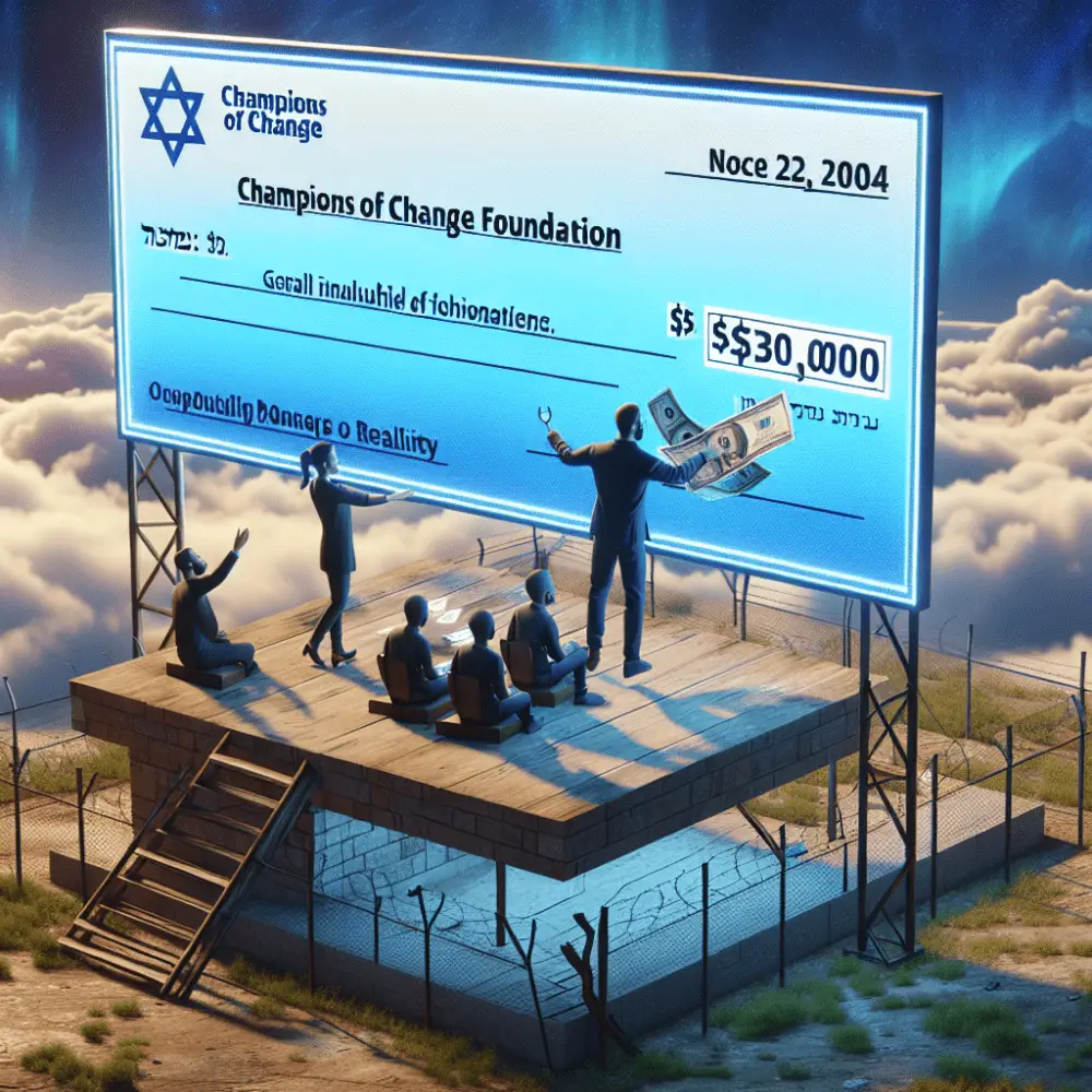 Champions Of Change Foundation providing support worth $30000 in Israel, 2024