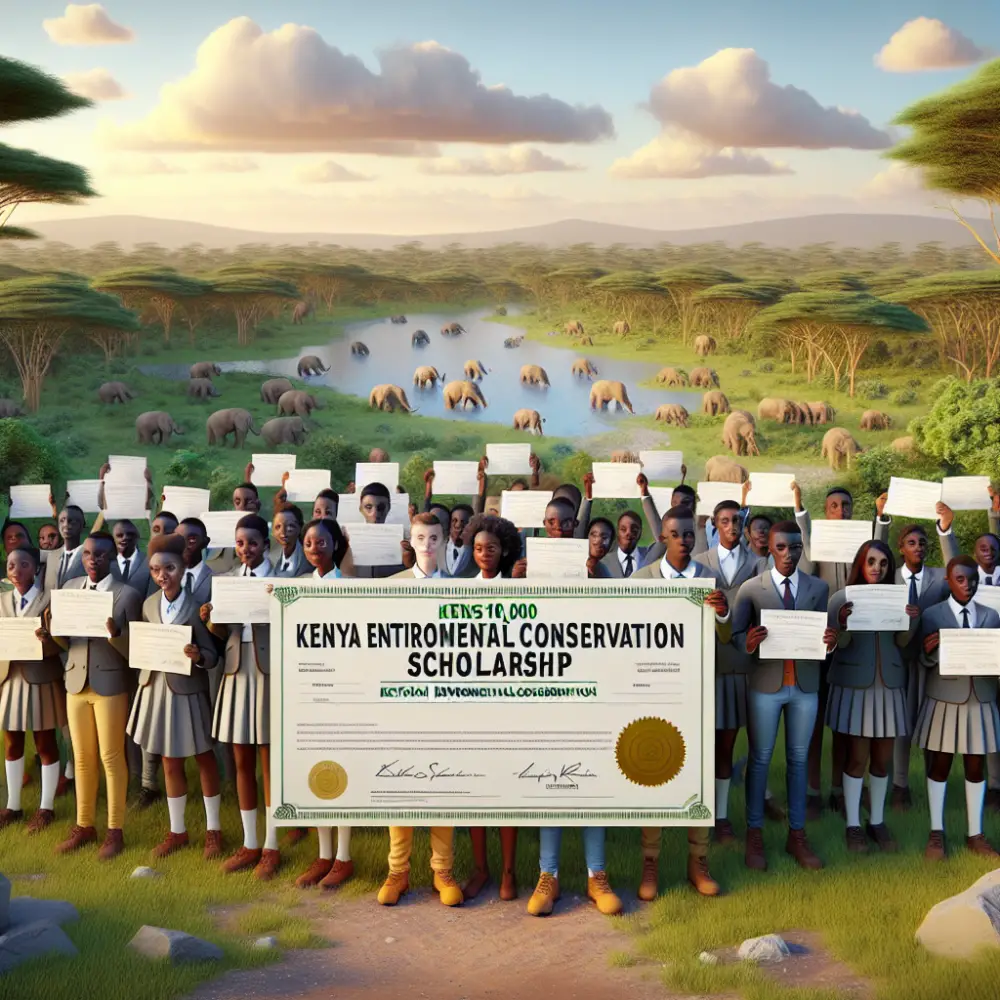 KenS100,000 Kenyan Environmental Conservation Scholarship in Kenya, 2024
