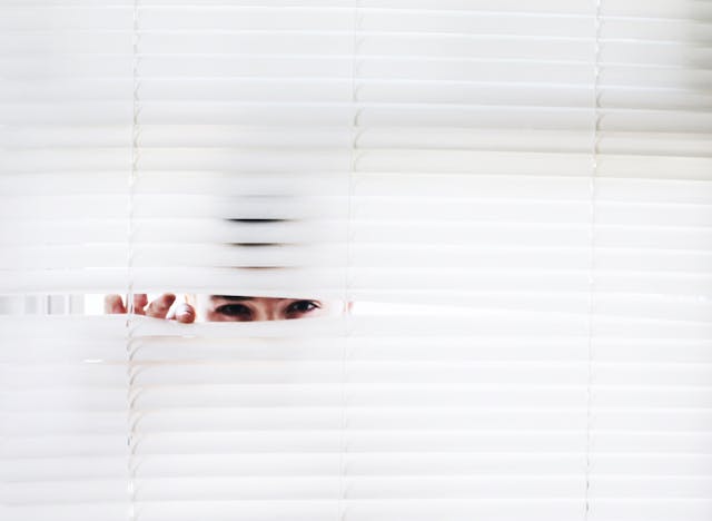 photography of person peeking