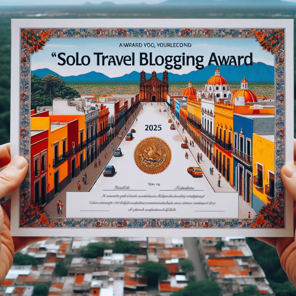 $1,000 Solo Travel Blogging Award in Mexico, 2025