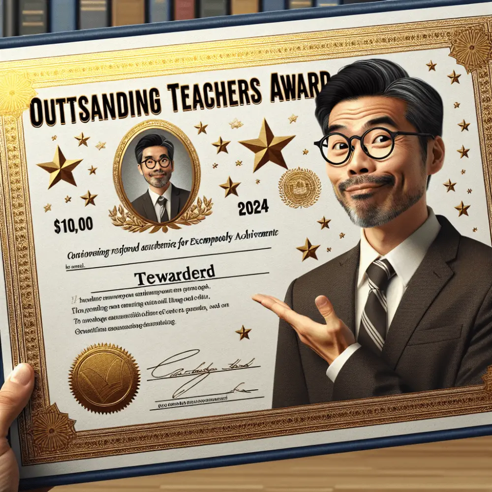 $10,000 Outstanding Teachers Award, USA, 2024