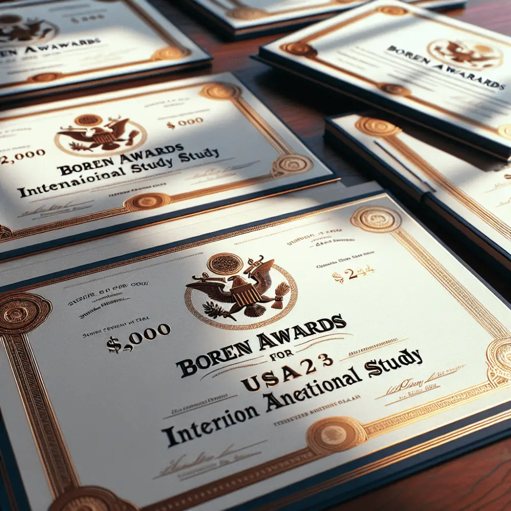 $2,000 Boren Awards for International Study USA 2024