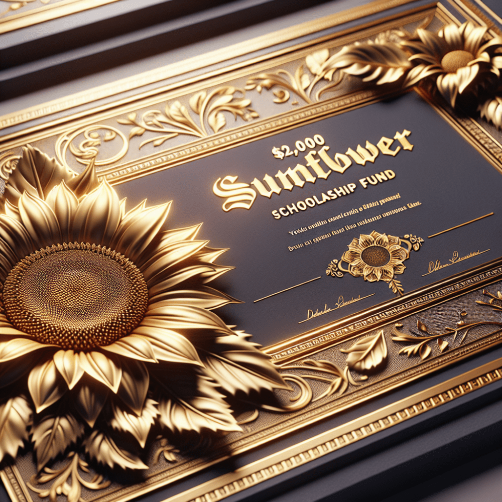 $2,000 Sunflower Scholarship Fund USA 2024
