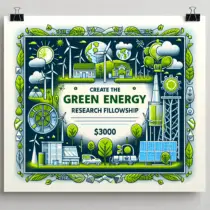$3000 Green Energy Research Fellowship, UK 2024