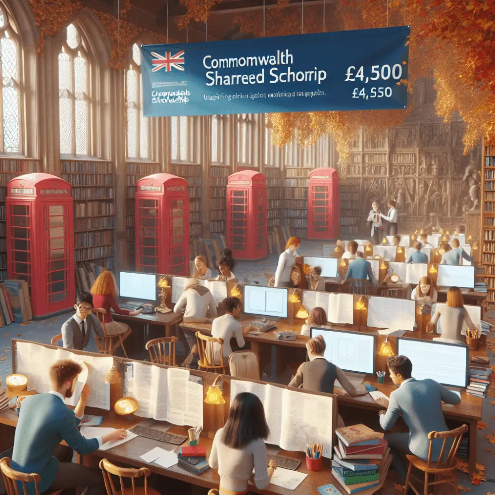 £4,500 Commonwealth Shared Scholarship Scheme in UK, 2024
