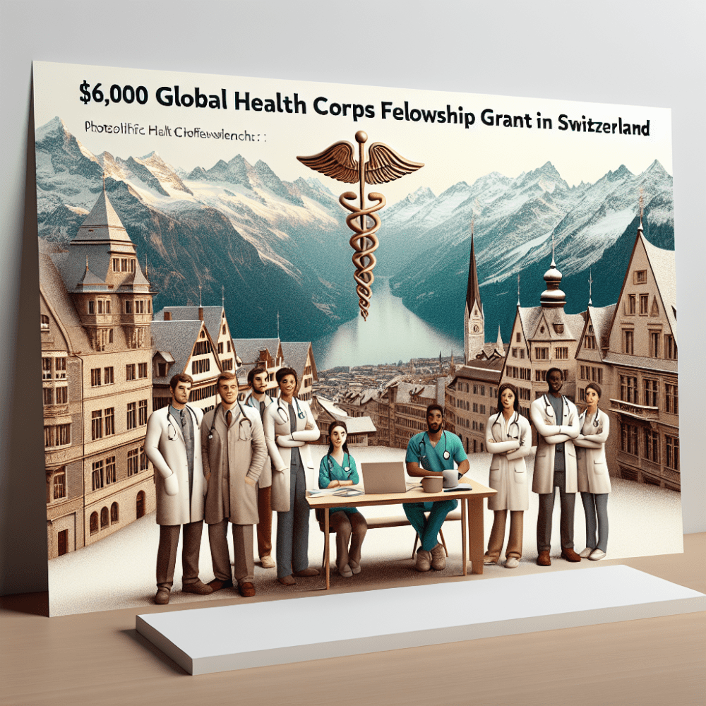 $6,000 Global Health Corps Fellowship Grant in Switzerland, 2024