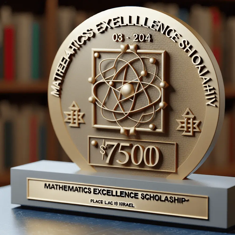 $7500 Mathematics Excellence Scholarship, Israel 2024
