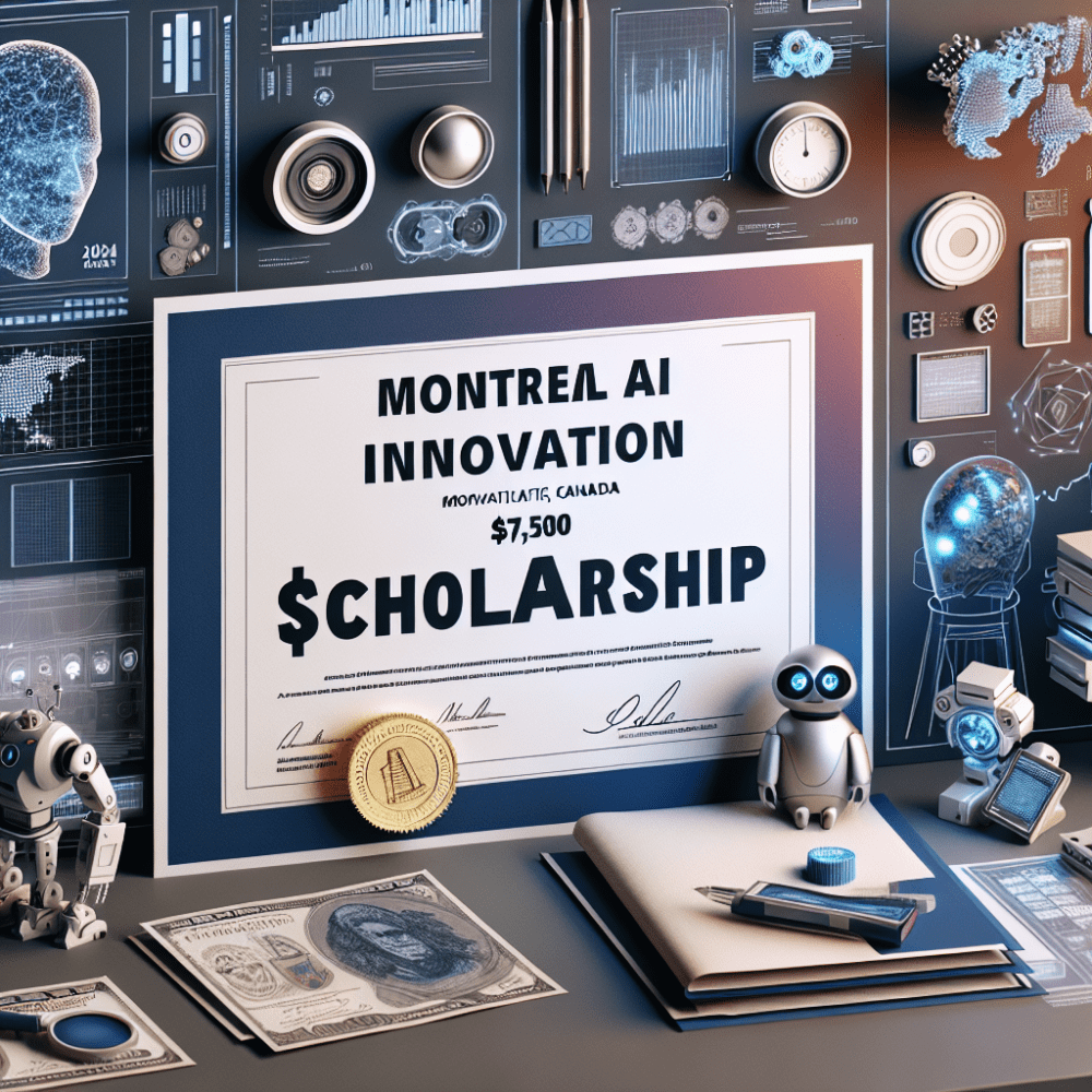 $7,500 Montreal AI Innovation scholarship in Canada, 2024
